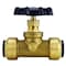 Apollo 3/4 in. Brass Push-To-Connect Stop Valve with Drain FSBSV34WD - alternate 2